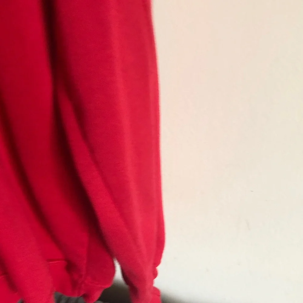 Men’s Red Polo-Style Top